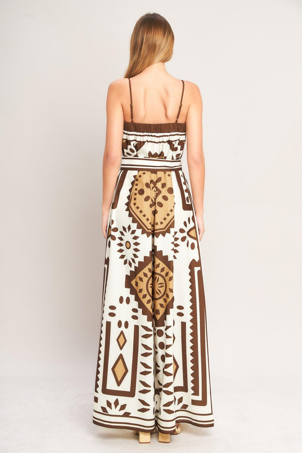 Earthy Elegance Boho Woven Jumpsuit