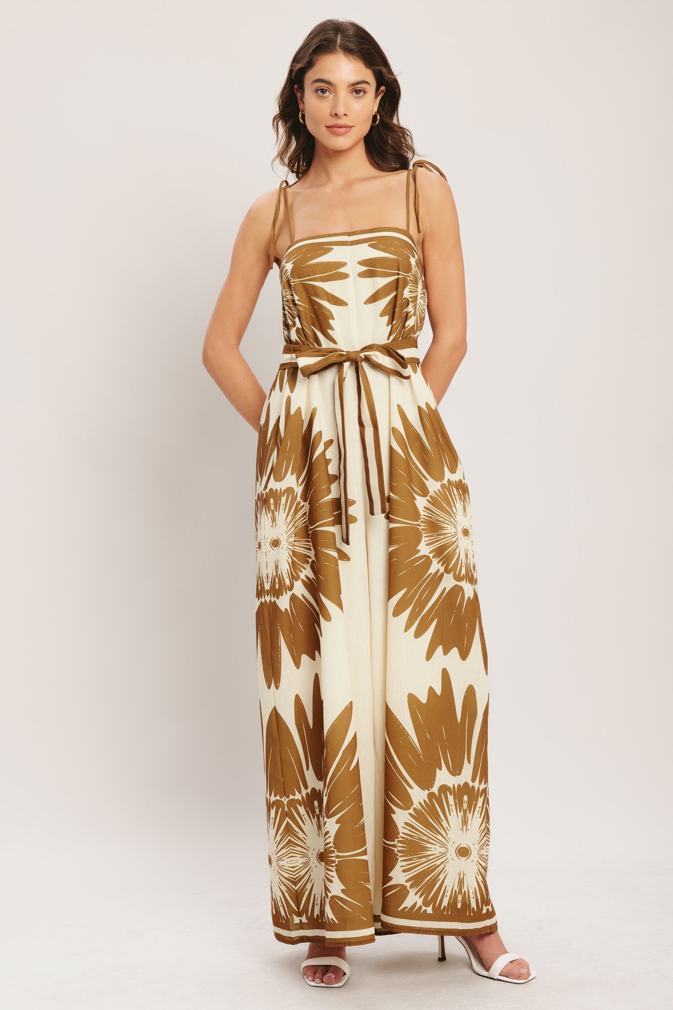 DESERT SUNBURST WOVEN JUMPSUIT
