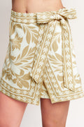 Palm Bazaar Woven Skort