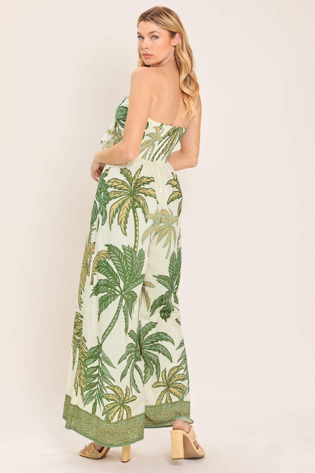 Palm Society Woven Jumpsuit