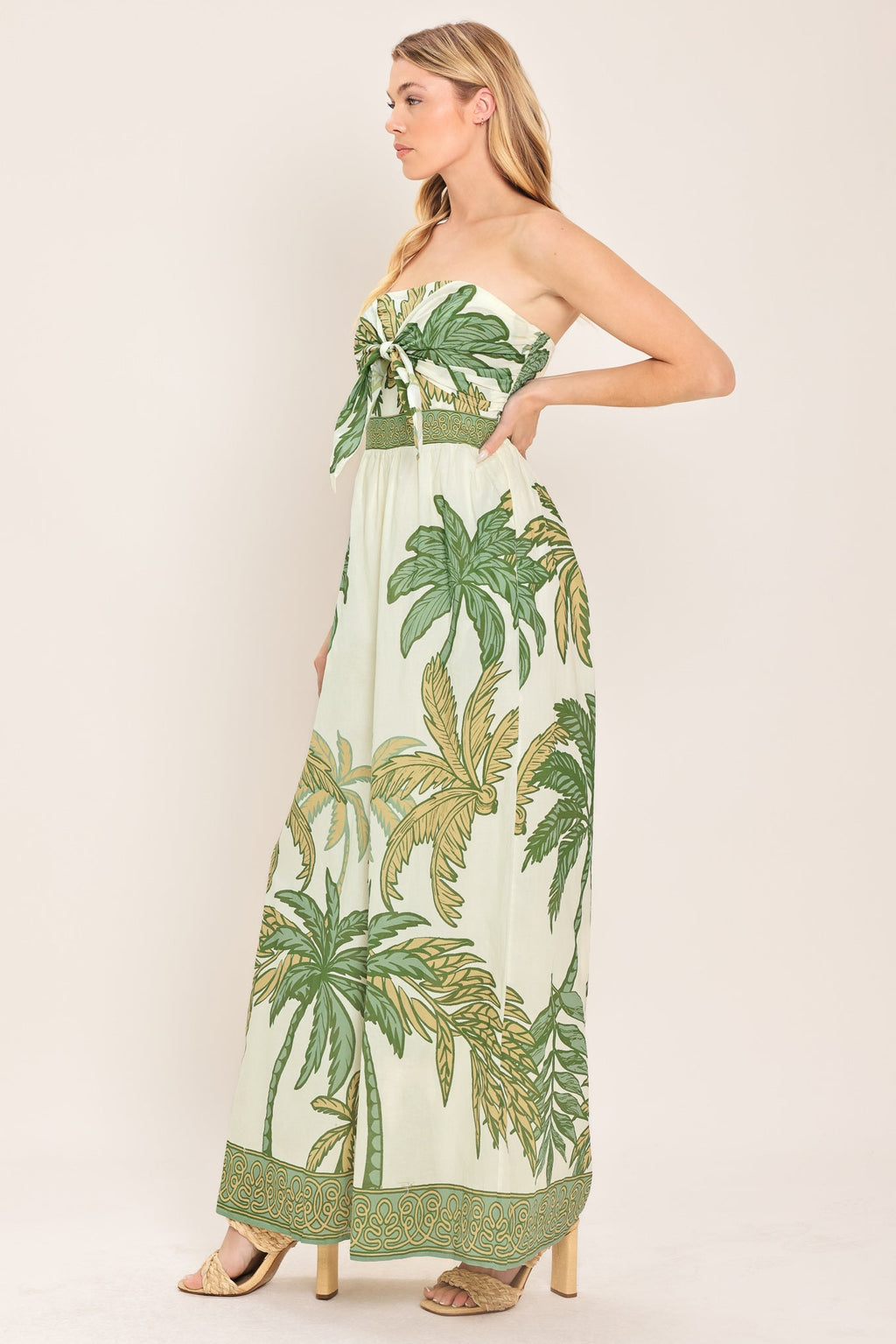 Palm Society Woven Jumpsuit