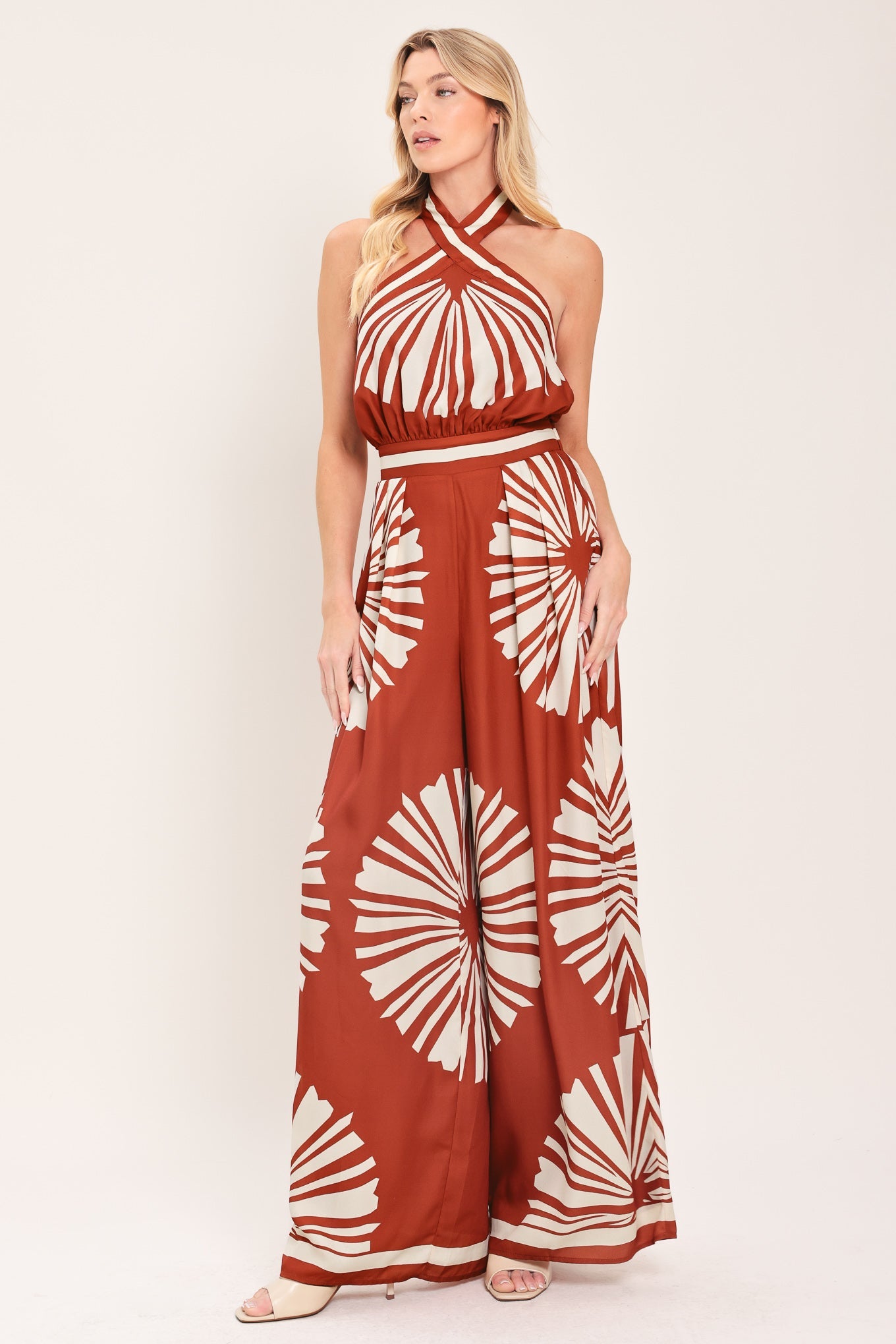 Summer Radiance Woven Jumpsuit