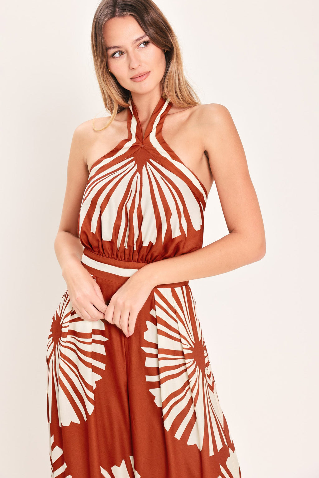 Summer Radiance Woven Jumpsuit
