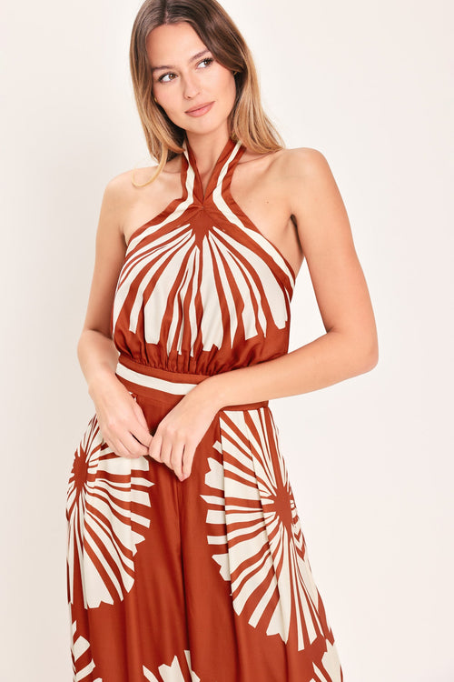 SUMMER RADIANCE WOVEN JUMPSUIT