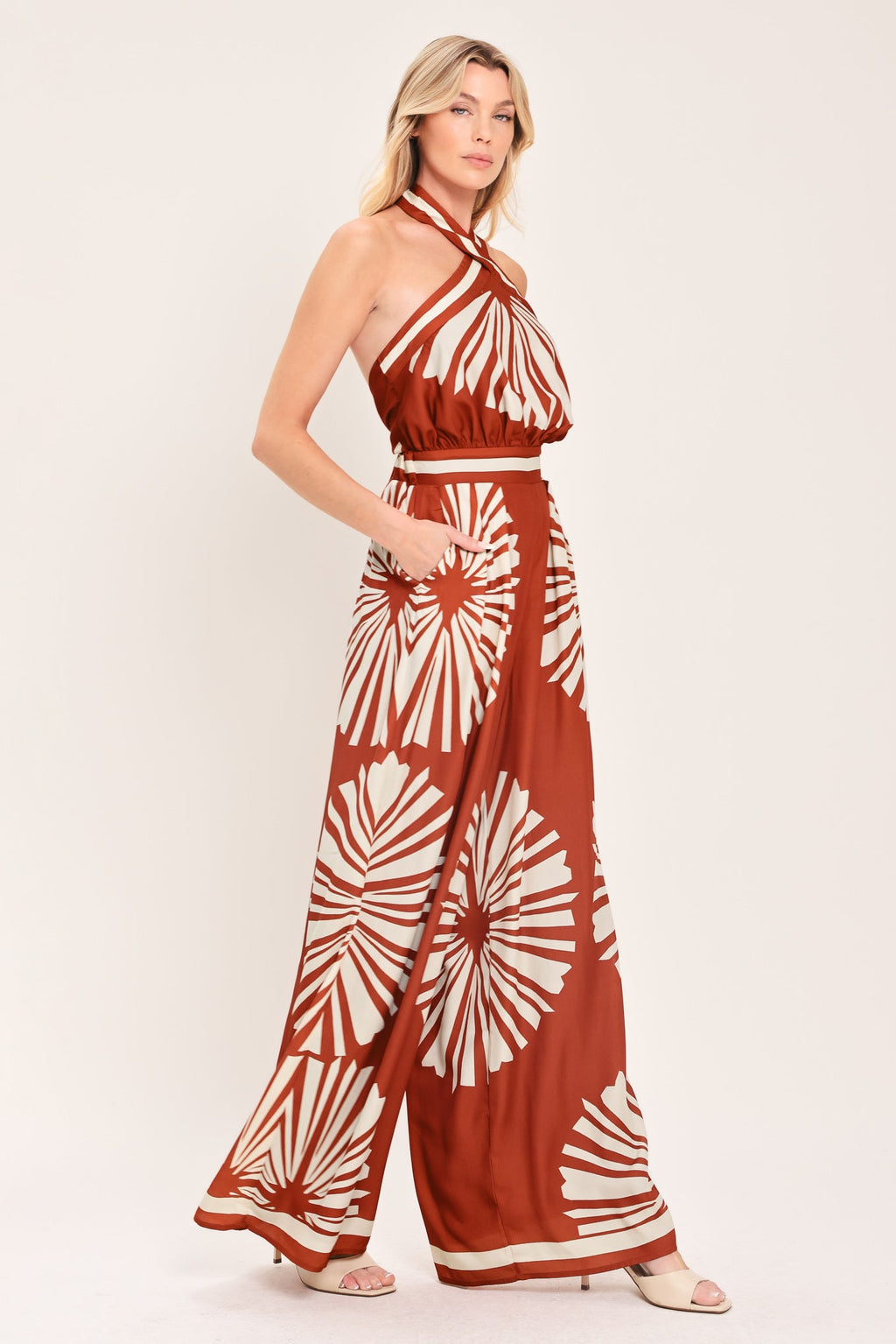 Summer Radiance Woven Jumpsuit
