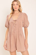 English Countryside Woven Romper