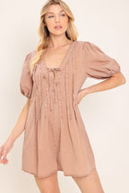 English Countryside Woven Romper