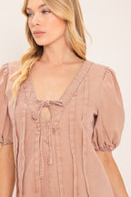 English Countryside Woven Romper