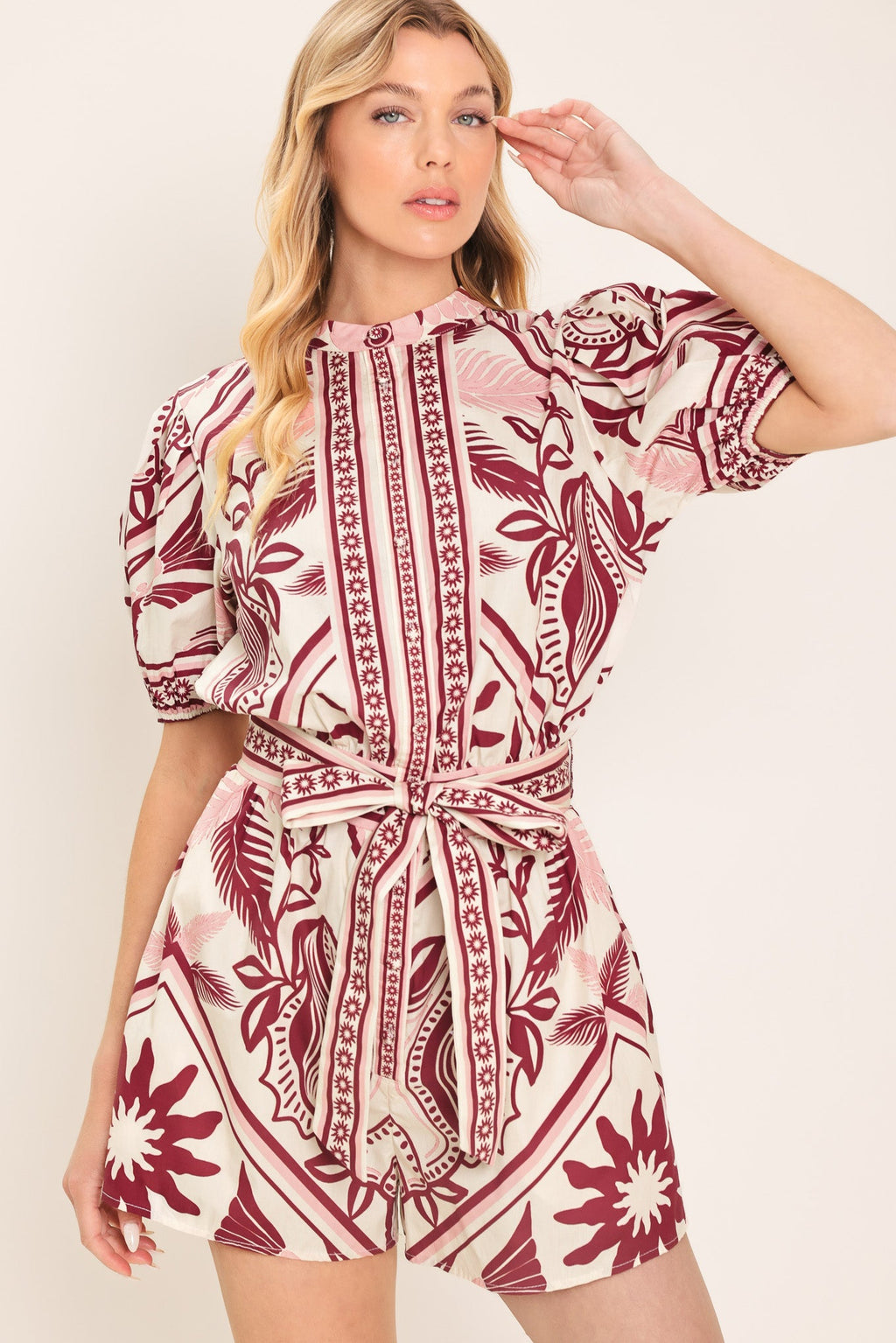 Provence Weekend Woven Romper