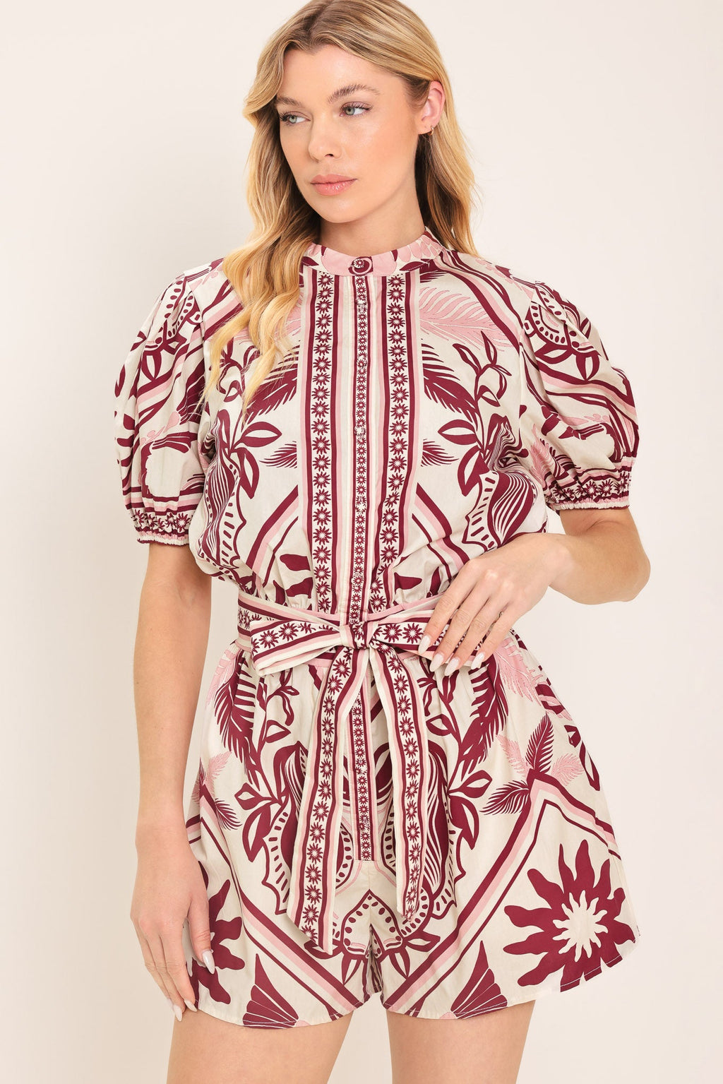 Provence Weekend Woven Romper
