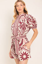 Provence Weekend Woven Romper