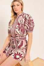 Provence Weekend Woven Romper