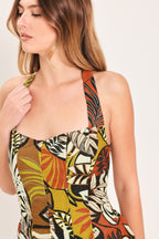 Palm Market Woven Romper