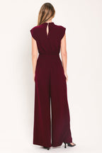 Dark Cherry Column Jumpsuit