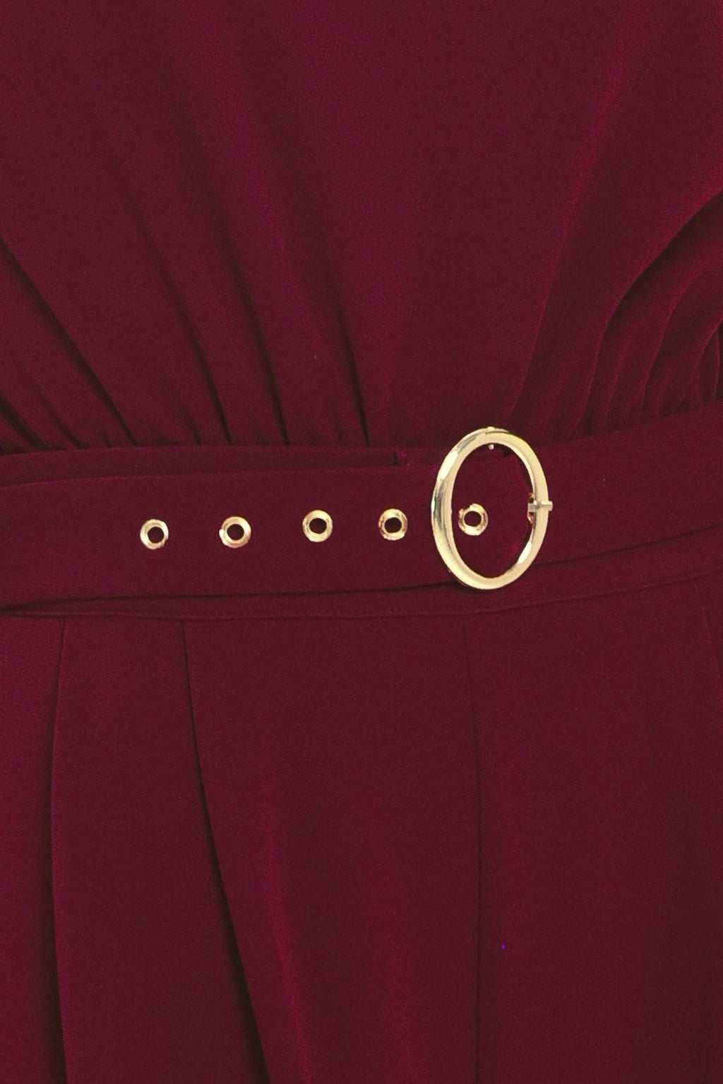 Dark Cherry Column Jumpsuit