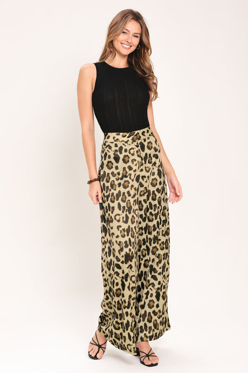Jungle Glam Wide Leg Pants
