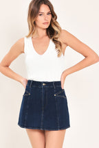 Everyday Indigo Denim Skort