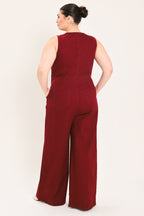 Merlot City Muse Twill Jumpsuit