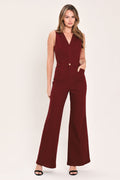Merlot City Muse Twill Jumpsuit