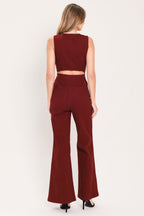Merlot City Muse Twill Jumpsuit