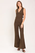 Rich Espresso Flare Jumpsuit