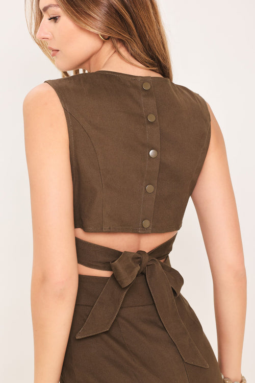 Rich Espresso Flare Jumpsuit