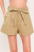 Beige Morning Flutter Shorts