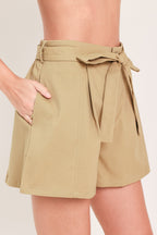 Beige Morning Flutter Shorts