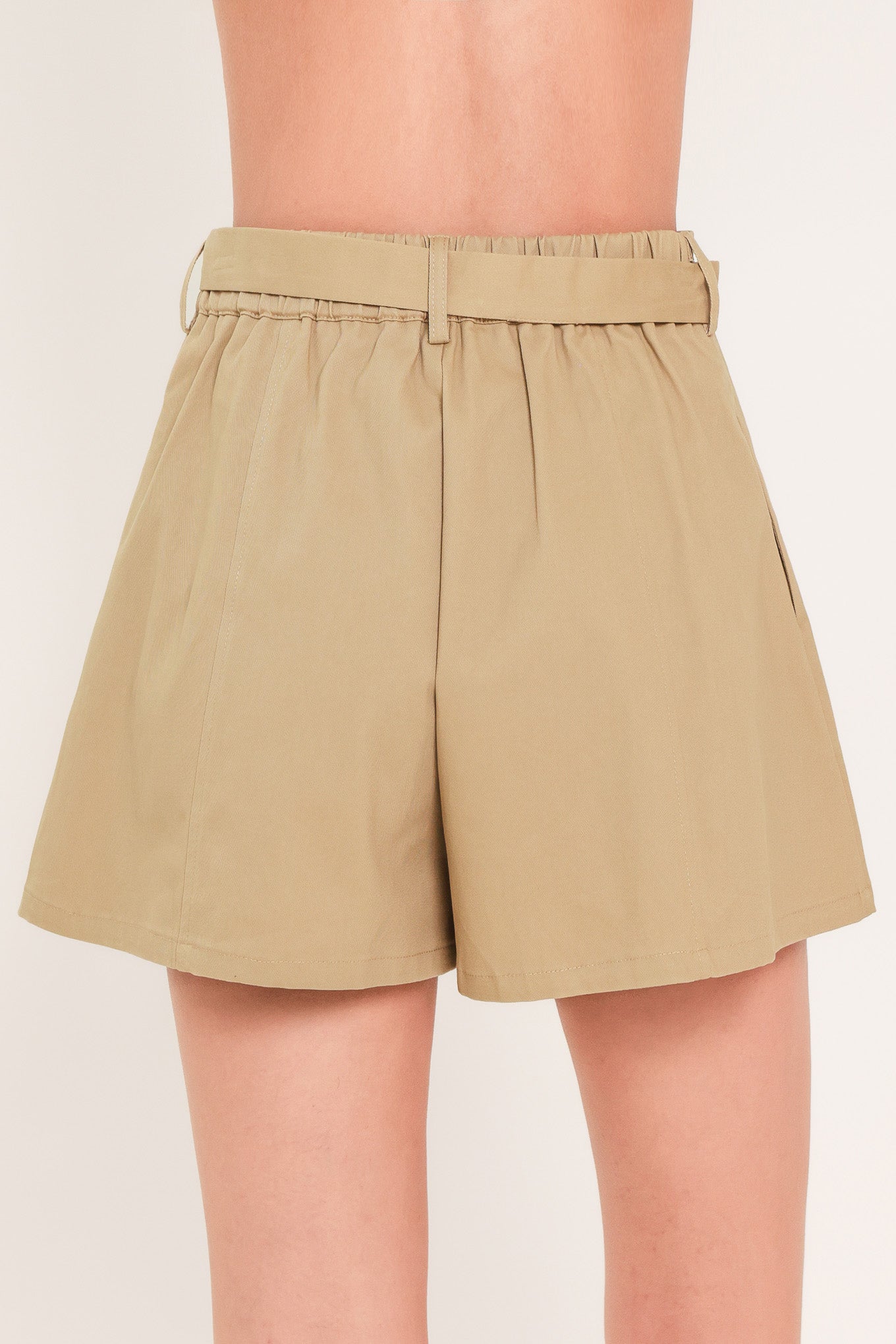 Beige Morning Flutter Shorts