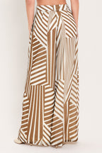 Latte Ribbon Rhapsody Wide Leg Pants