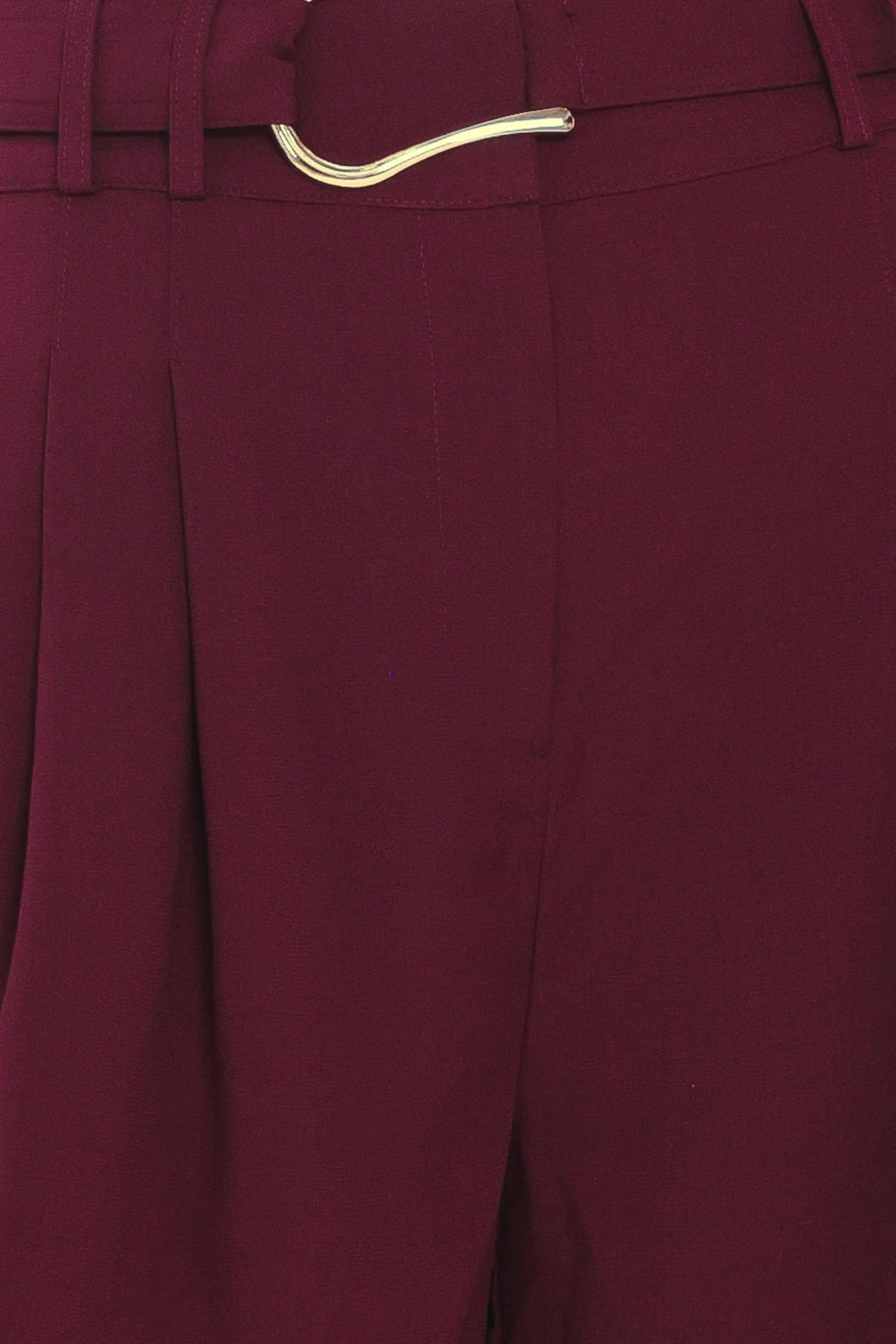 City Chic Buckle-Belted Culotte Pants