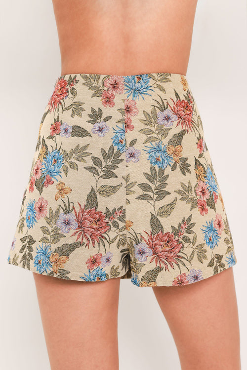 Wildflower Morning Note Jacquard Skort