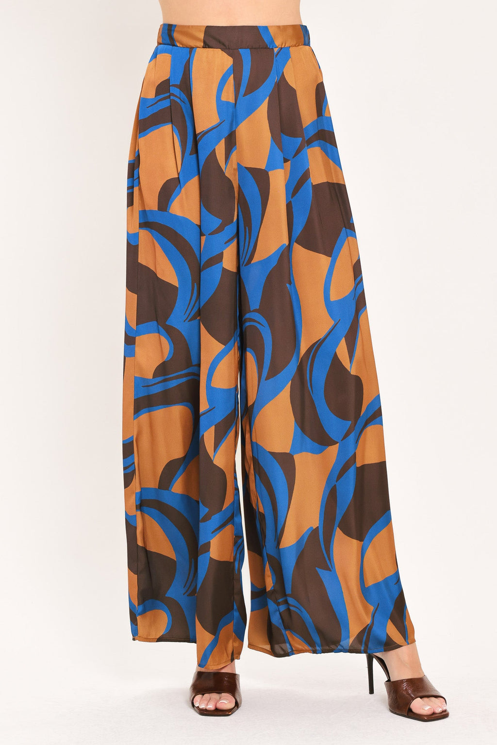 Sienna Wave Statement Wide-Leg Pants
