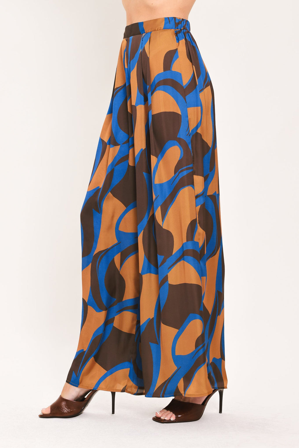 Sienna Wave Statement Wide-Leg Pants