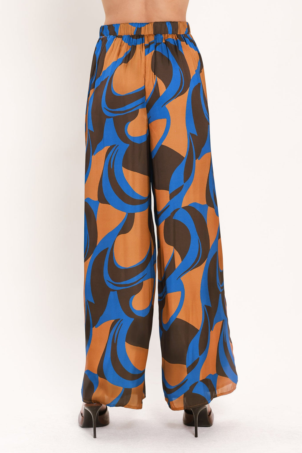 Sienna Wave Statement Wide-Leg Pants