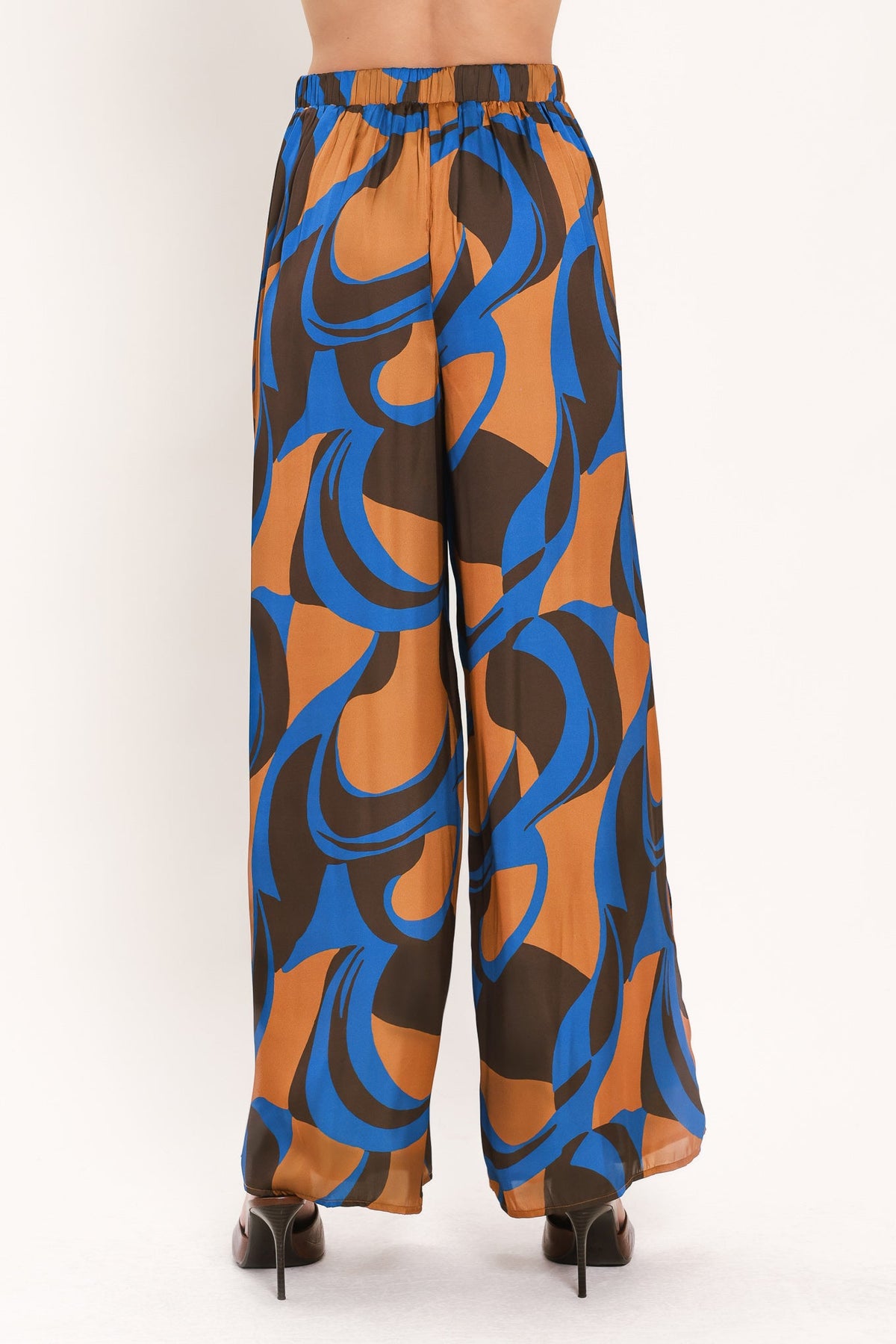 Sienna Wave Statement Wide-Leg Pants