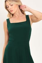 Emerald Impact Hunter Green Extra Wide-Leg Jumpsuit