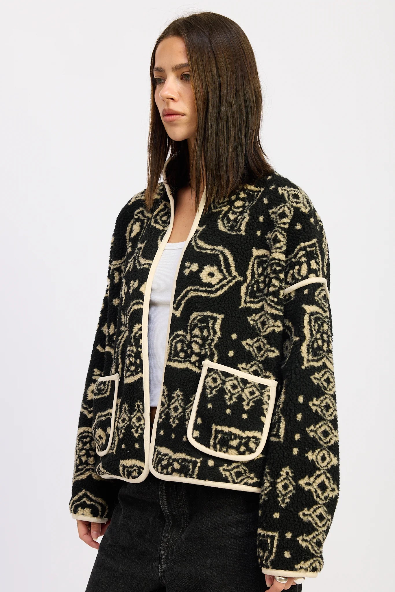 PAISLEY SHERPA JACKET