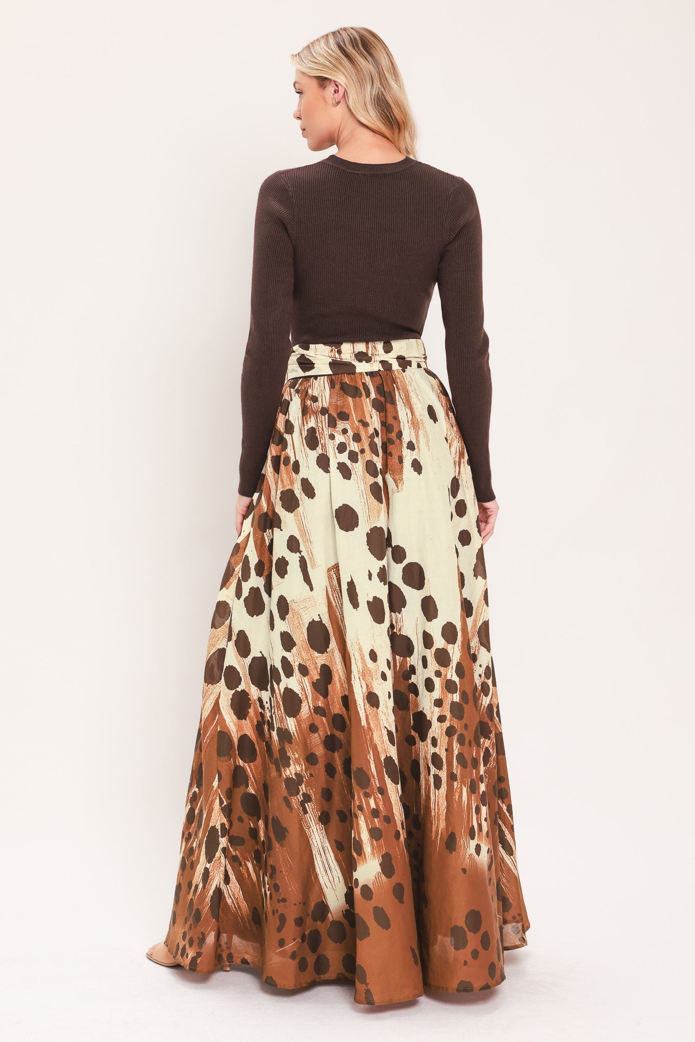 Amber Spot Serenade Sweater Maxi Dress