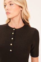 Java Peplum Polish Sweater Knit Top
