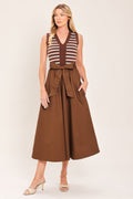 Espresso Sailor Sweater Midi Dress