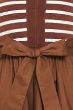 Espresso Sailor Sweater Midi Dress