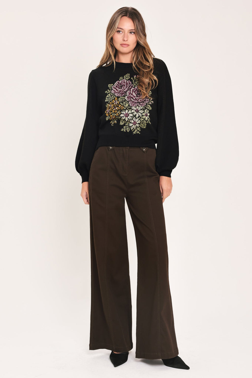 Cozy All Day Balloon-Sleeve Sweater