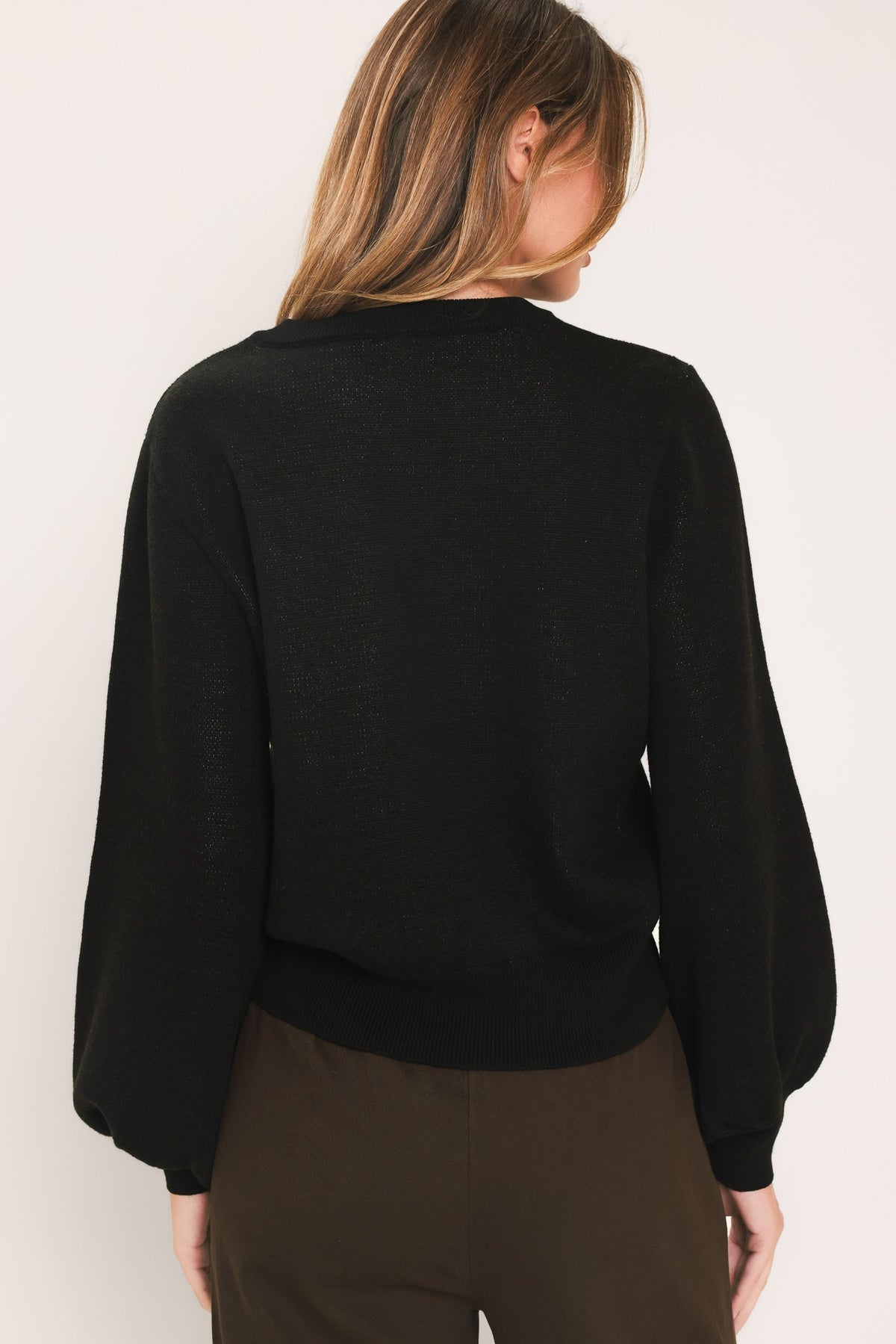 Cozy All Day Balloon-Sleeve Sweater