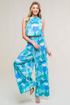 Maritime Muse Woven Plisse Top And Pant Set