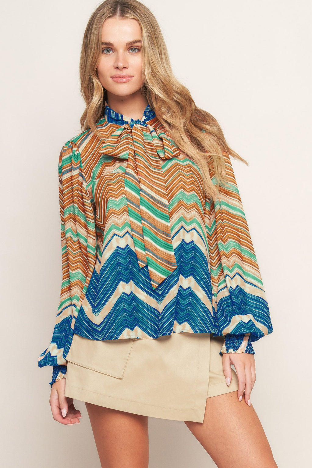 Boho print blouse/top