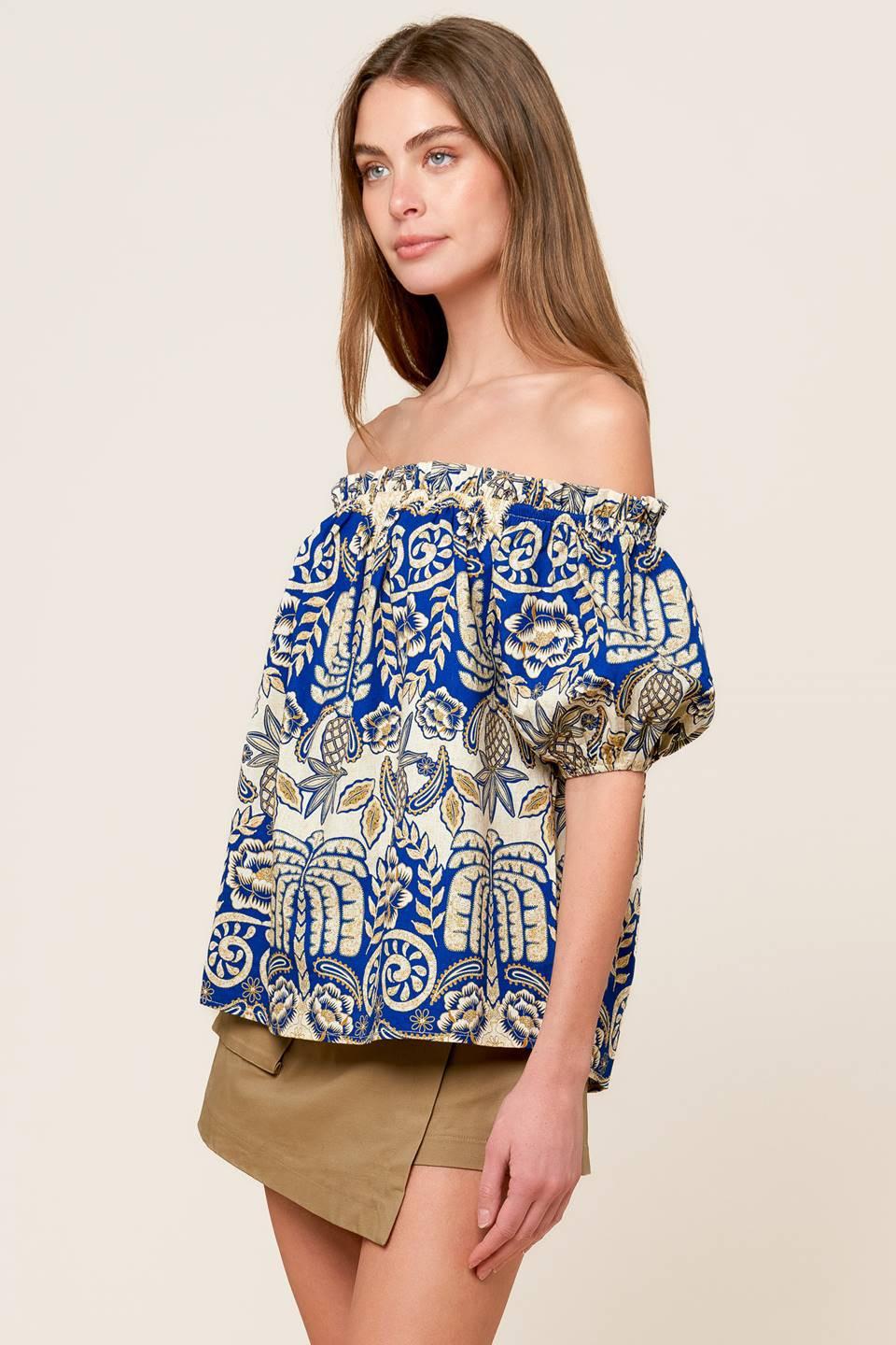 A Day at the Market Woven Top