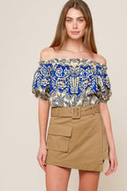 A Day at the Market Woven Top