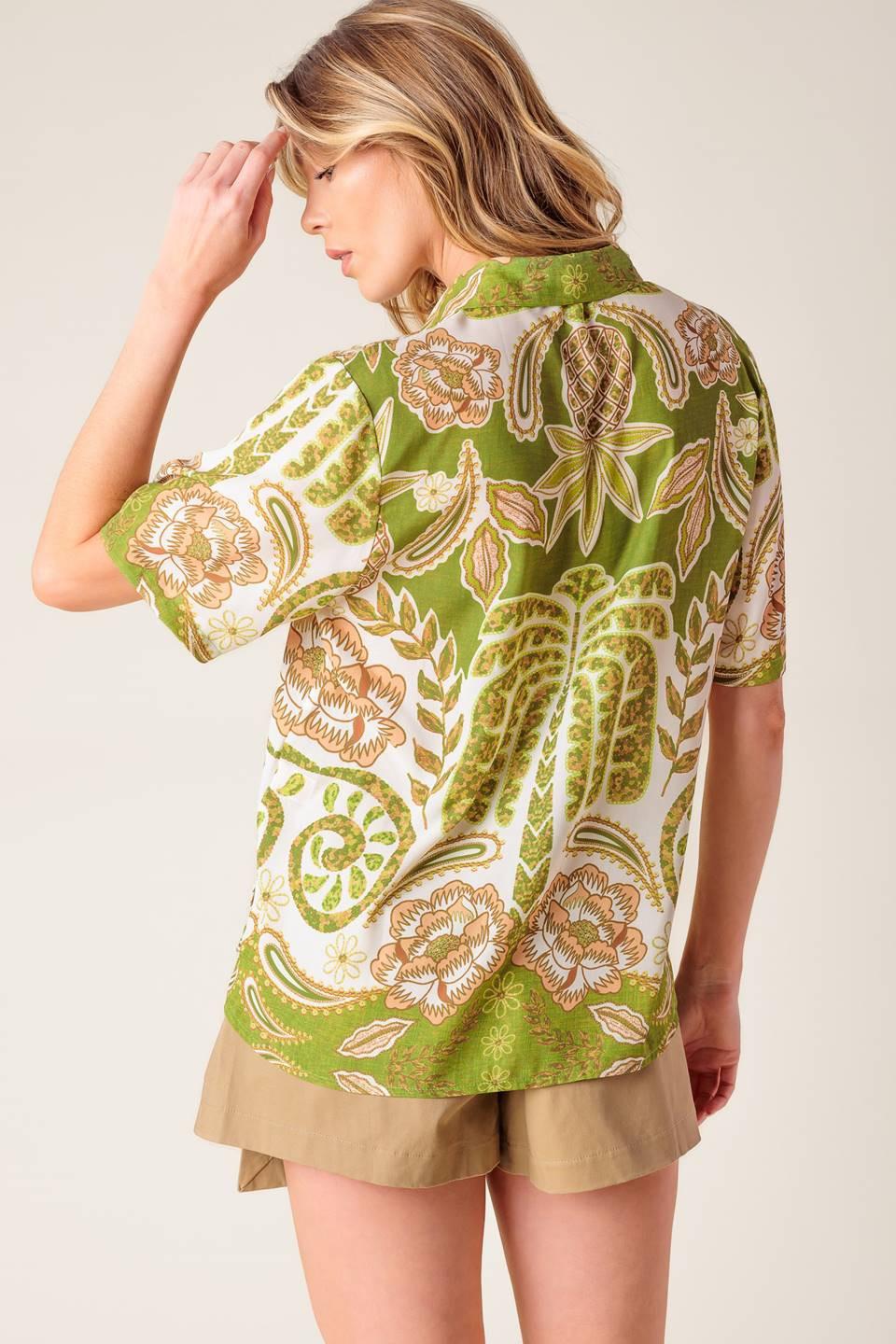 Distant Echoes Green Shirt