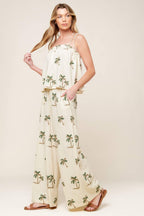 Terrific Timing Ivory Woven Top and Pant Set